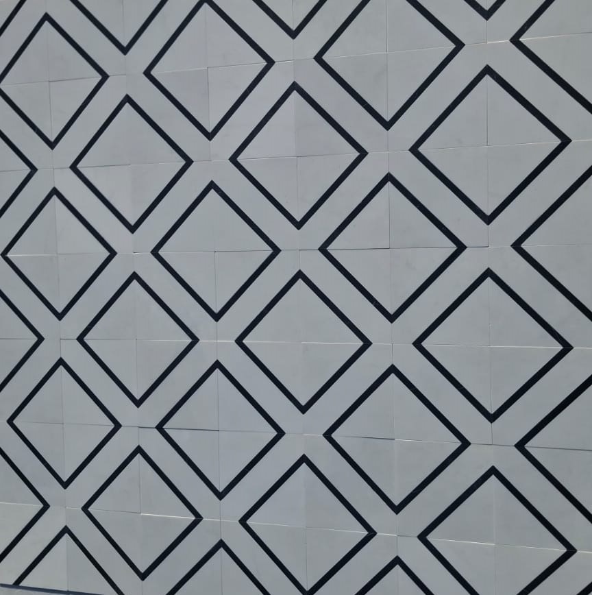 ROYAL DIAMOND - MATCHED TILES IN PURE WHITE