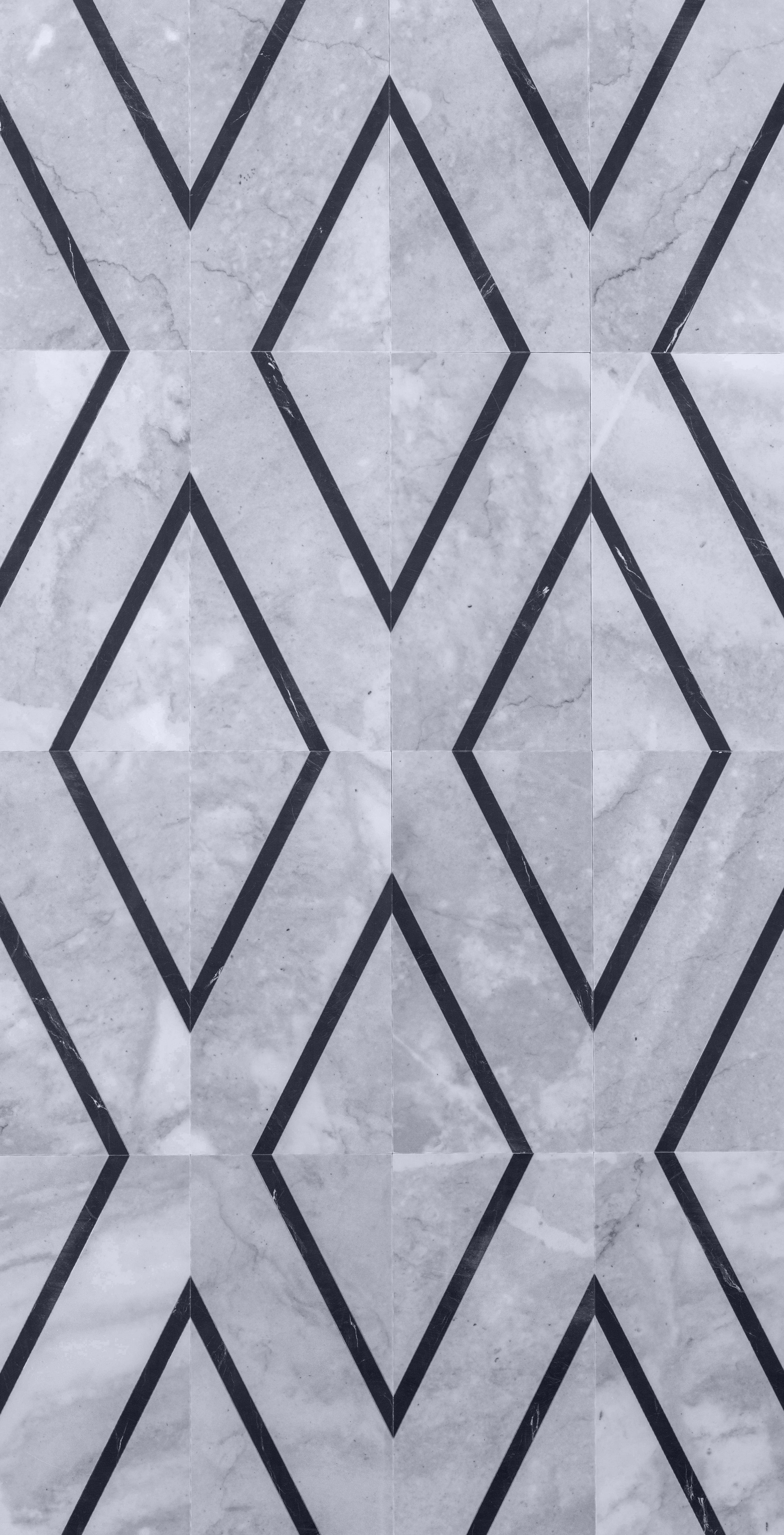 ROYAL DIAMOND -  MATCHED  TILES  IN  GREY , 36”x18”x3/8” SET