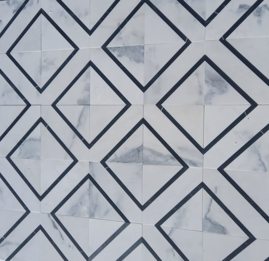 ROYAL DIAMOND - MATCHED TILES IN WHITE
